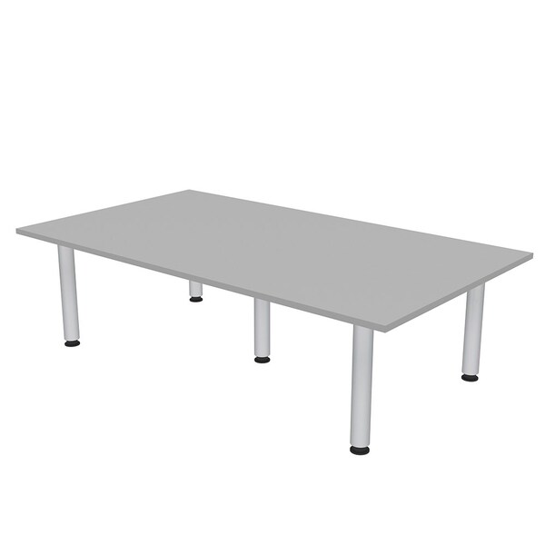 47.25 in W, 84 in L, 29 in H, Engineered Wood Top, Grey